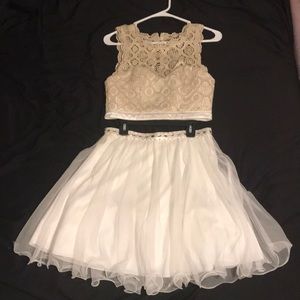 2 pice homecoming dress